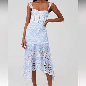 KARINA GRIMALDI. IRMA EYELET MAXI DRESS